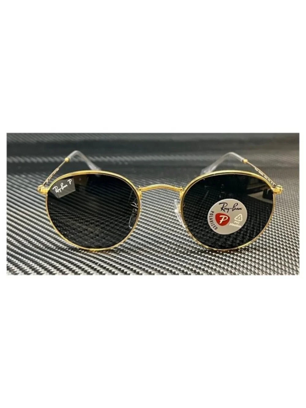 New Ray Ban Men  Gold Sunglasses  50- 21- 145